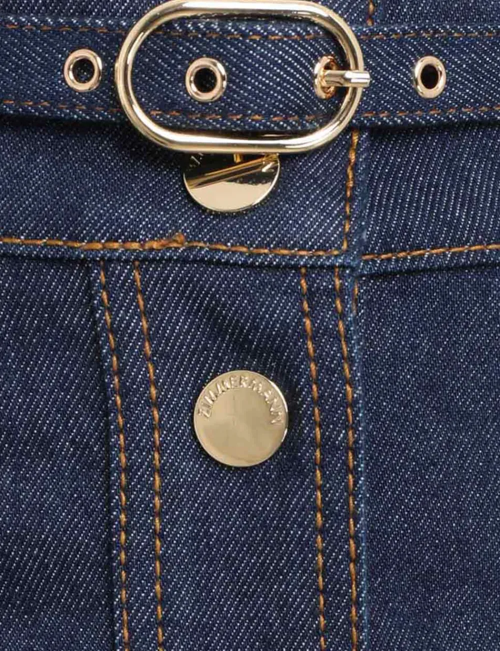 ZIMMERMANN Denim<A Line Denim Skirt