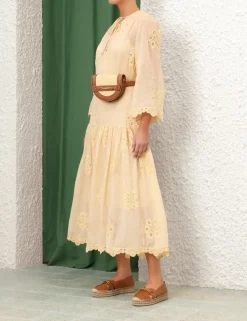 ZIMMERMANN Clothing<Acadian Embroidered Maxi Dress
