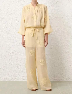 ZIMMERMANN Shorts & Pants<Acadian Embroidered Pant
