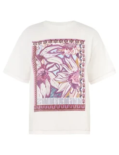 ZIMMERMANN Tops<Acadian Printed Relaxed Tee
