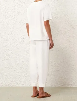ZIMMERMANN Tops<Acadian Printed Relaxed Tee