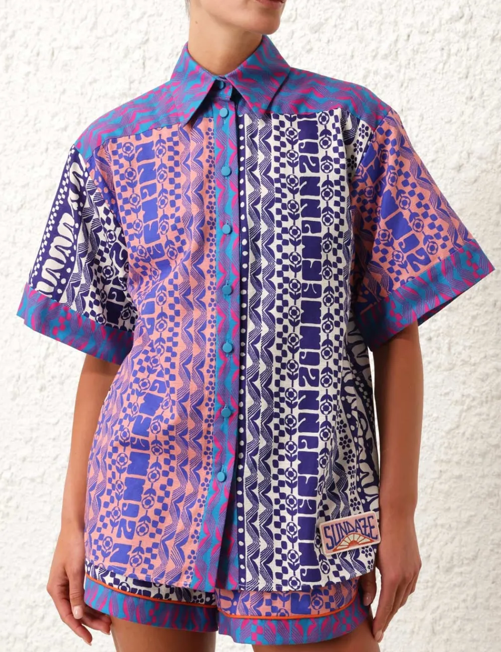ZIMMERMANN Tops<Acadian Spliced Shirt