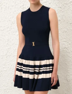 ZIMMERMANN Knitwear<Acadian Stripe Mini Dress