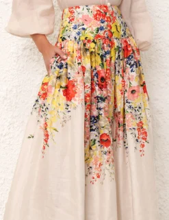 ZIMMERMANN Skirts<Alight Basque Midi Skirt