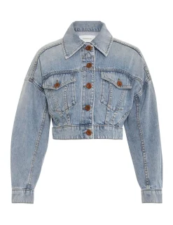 ZIMMERMANN Clothing<Alight Cropped Denim Jacket