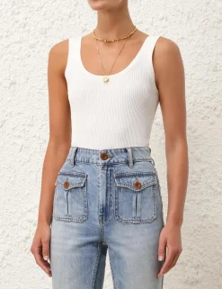 ZIMMERMANN Clothing<Alight Cropped Flare Jean