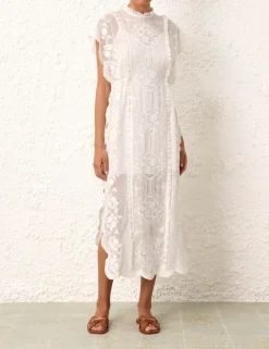 ZIMMERMANN Clothing<Alight Draw Waist Midi Dress