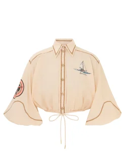 ZIMMERMANN Tops<Alight Draw Waist Shirt