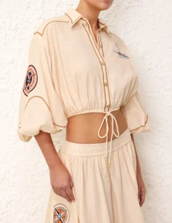 ZIMMERMANN Tops<Alight Draw Waist Shirt