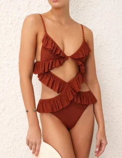 ZIMMERMANN One Pieces<Alight Gather Frill 1Pc