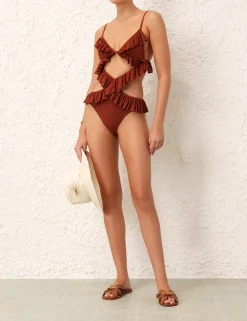 ZIMMERMANN One Pieces<Alight Gather Frill 1Pc