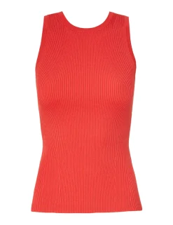 ZIMMERMANN Tops<Alight Knit Racer Tank