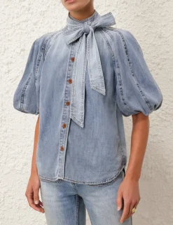 ZIMMERMANN Clothing<Alight Lantern Sleeve Shirt