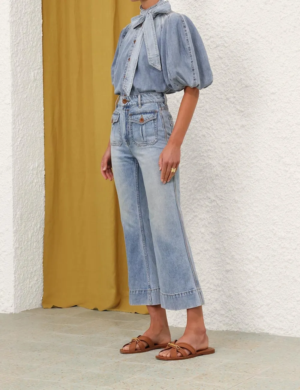 ZIMMERMANN Tops<Alight Lantern Sleeve Shirt