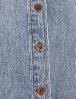 ZIMMERMANN Denim<Alight Lantern Sleeve Shirt