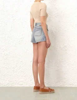 ZIMMERMANN Denim<Alight Mini Short