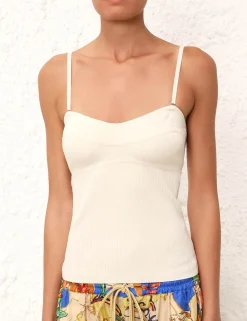 ZIMMERMANN Knitwear<Alight Panelled Rib Tank