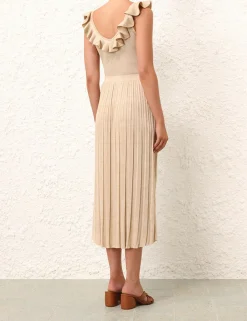 ZIMMERMANN Knitwear<Alight Rib Midi Skirt