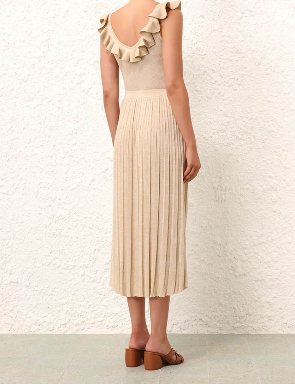 ZIMMERMANN Knitwear<Alight Rib Midi Skirt