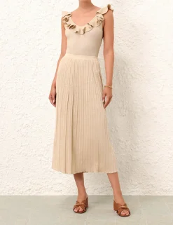 ZIMMERMANN Clothing<Alight Rib Midi Skirt