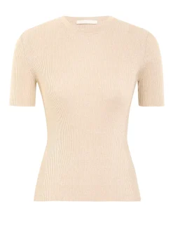 ZIMMERMANN Tops<Alight Rib T-Shirt