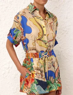 ZIMMERMANN Clothing<Alight Short Sleeve Shirt