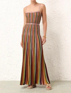 ZIMMERMANN Clothing<Alight Stripe Midi Dress