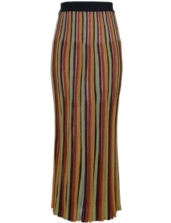 ZIMMERMANN Clothing<Alight Stripe Midi Skirt