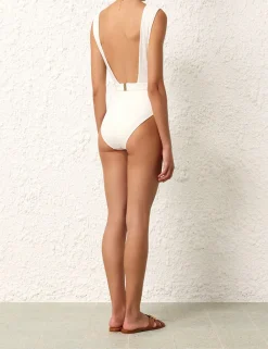 ZIMMERMANN One Pieces<Alight Texture Plunge 1Pc