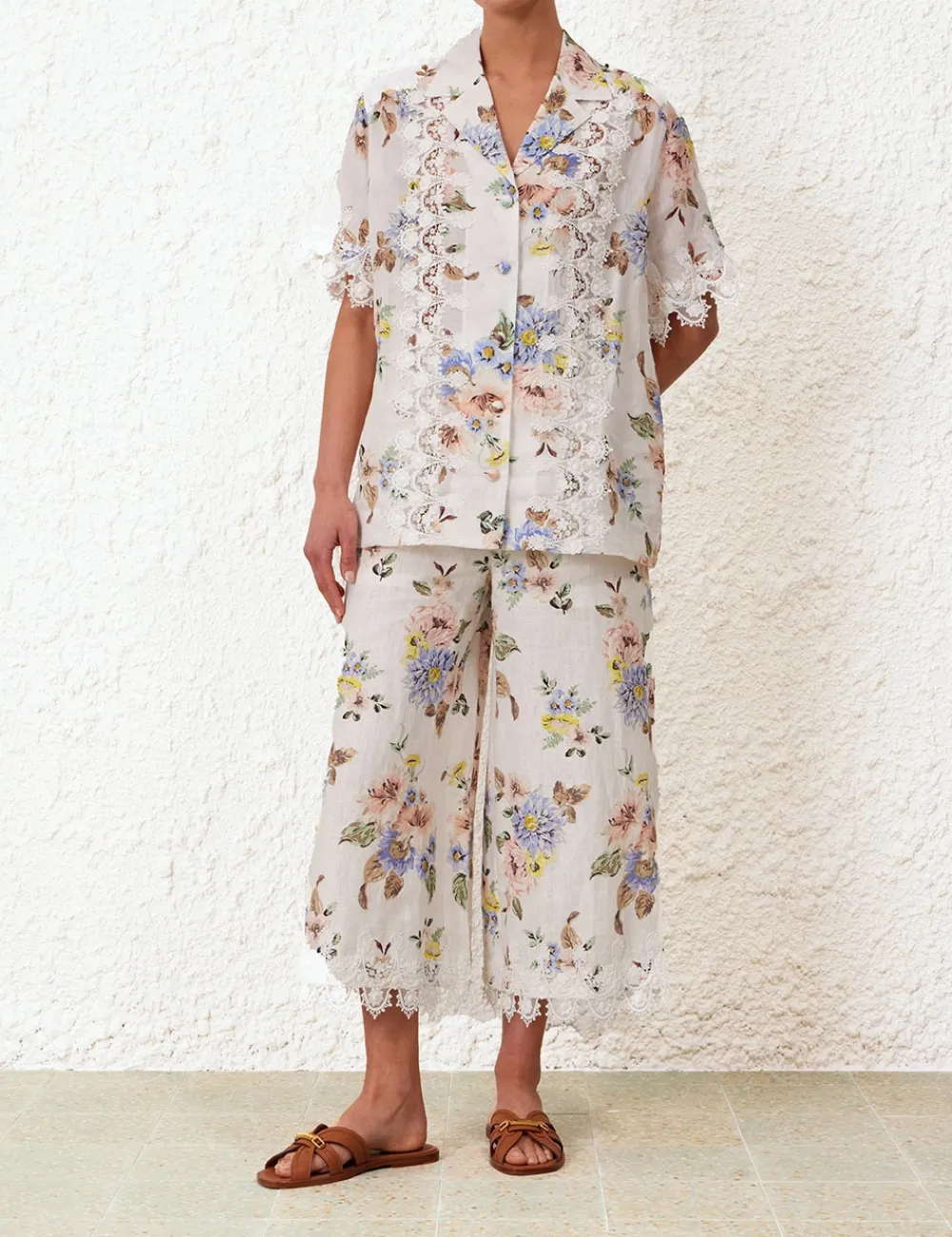 ZIMMERMANN Tops<Applique Oversized Shirt