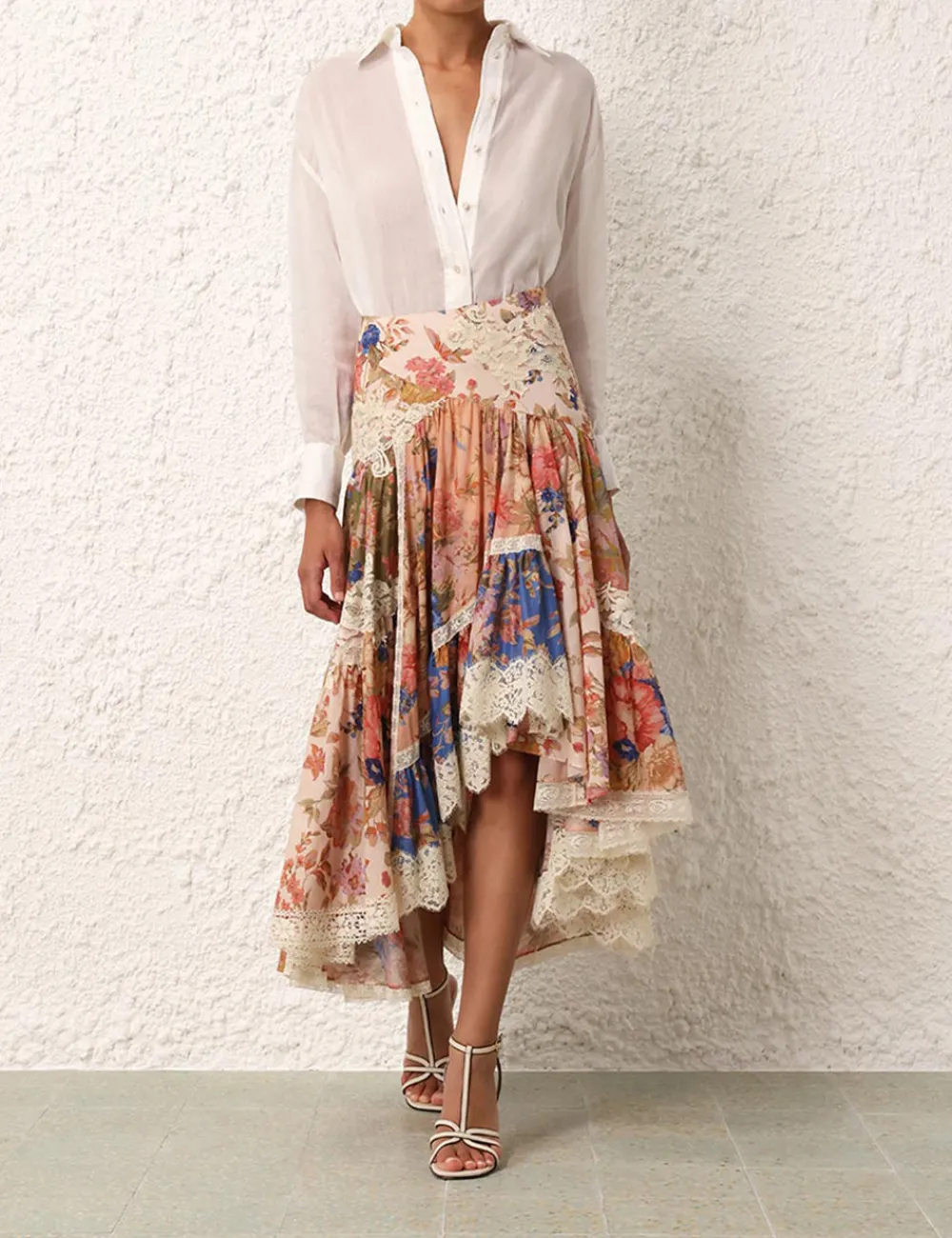 ZIMMERMANN Skirts<August Asymmetric Skirt