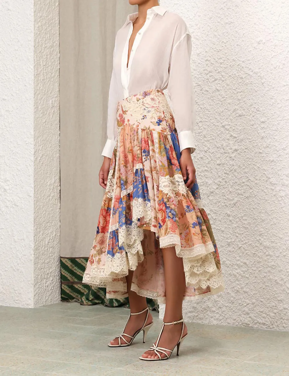 ZIMMERMANN Skirts<August Asymmetric Skirt