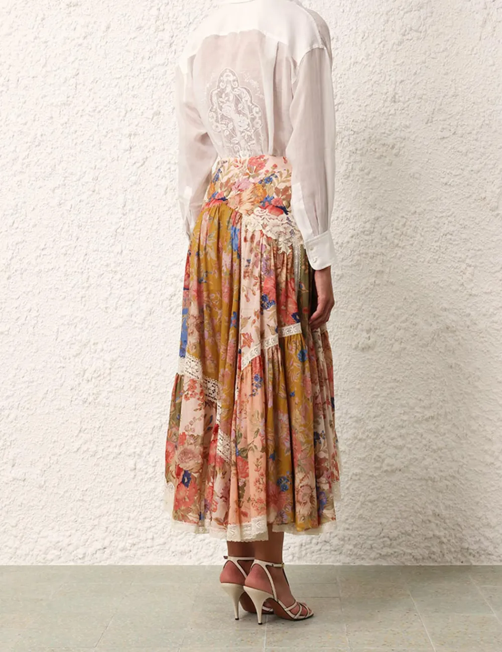 ZIMMERMANN Clothing<August Asymmetric Skirt