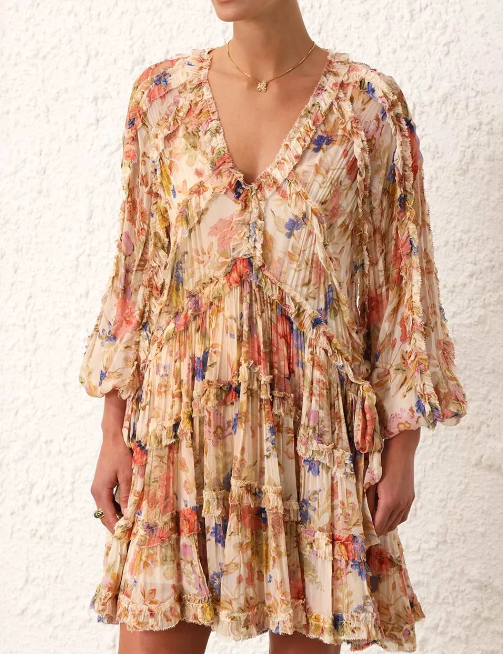 ZIMMERMANN Clothing<August Billow Frill Mini Dress