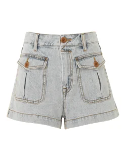 ZIMMERMANN Denim<August Denim Mini Short