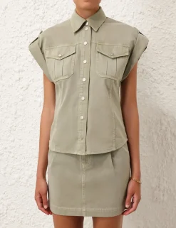 ZIMMERMANN Denim<August Denim Utility Shirt