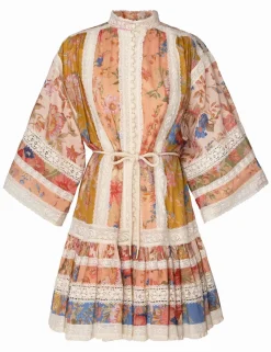ZIMMERMANN Clothing<August Lace Trimmed Mini Dress
