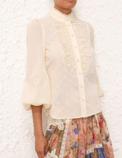 ZIMMERMANN Tops<August Long Sleeve Blouse