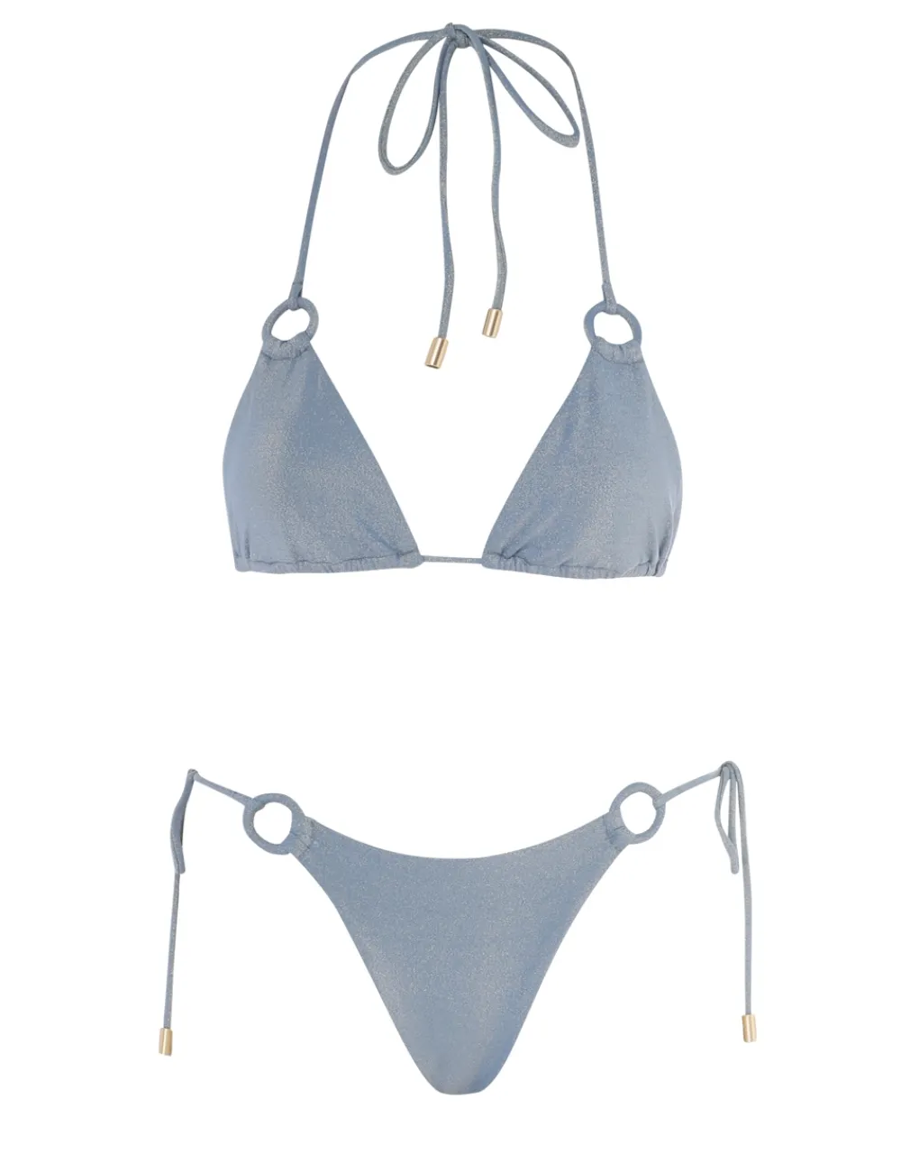 ZIMMERMANN Bikinis<August Lurex Ring Tie Bikini