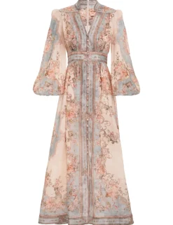 ZIMMERMANN Clothing<August Plunge Midi Dress