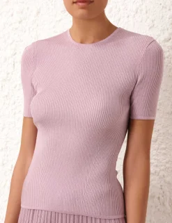 ZIMMERMANN Tops<August Rib T-Shirt