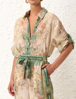 ZIMMERMANN Clothing<August Short Sleeve Shirt