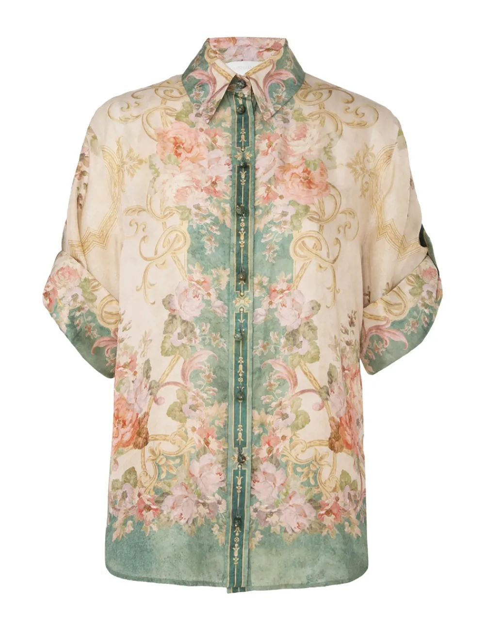 ZIMMERMANN Tops<August Short Sleeve Shirt