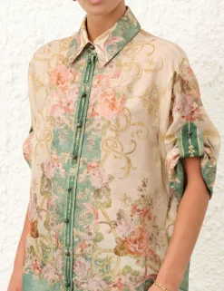 ZIMMERMANN Tops<August Short Sleeve Shirt