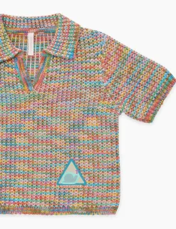 ZIMMERMANN Clothing<August Textured Knit Polo