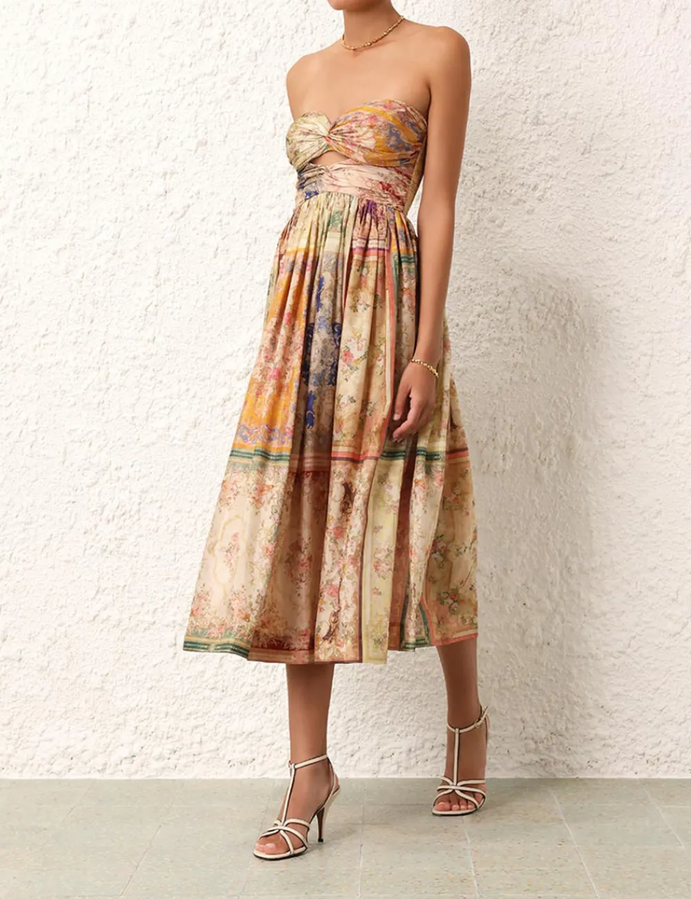 ZIMMERMANN Clothing<August Tie Front Midi Dress
