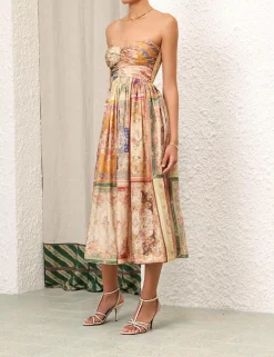 ZIMMERMANN Clothing<August Tie Front Midi Dress