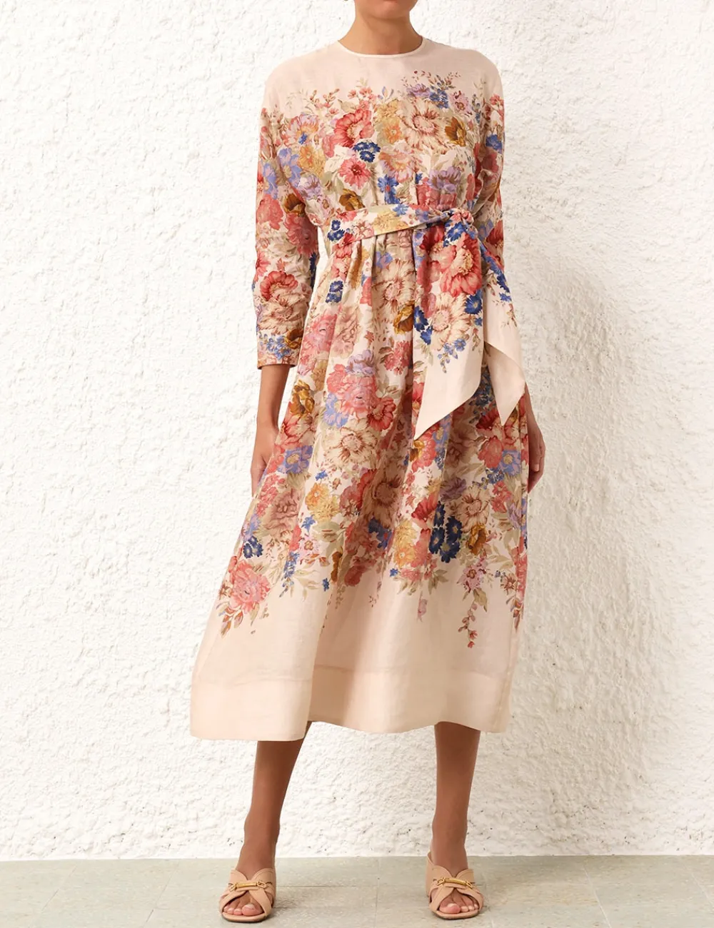 ZIMMERMANN Dresses & Coverups<August Tie Waist Midi Dress