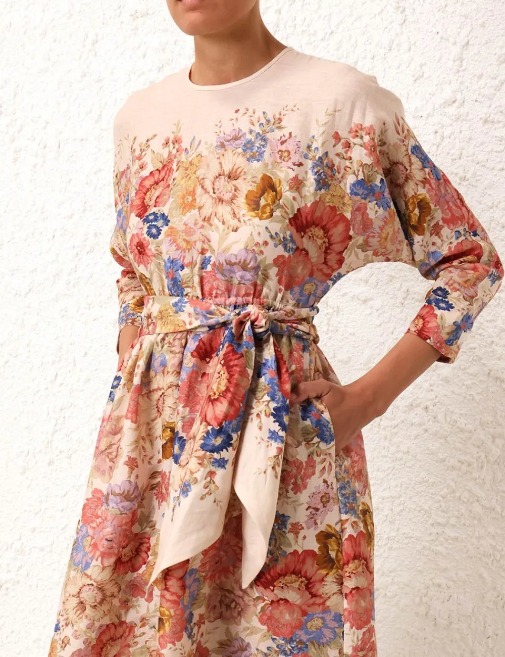 ZIMMERMANN Dresses & Coverups<August Tie Waist Midi Dress
