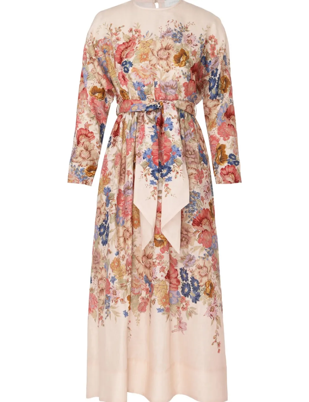 ZIMMERMANN Clothing<August Tie Waist Midi Dress